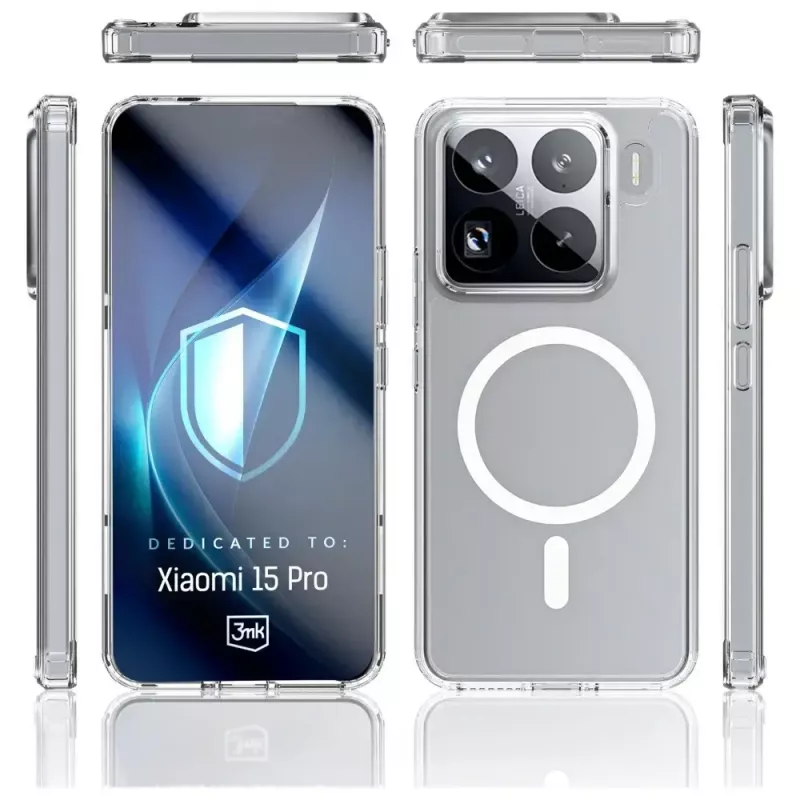 Capa de proteção MagCase Armor da 3MK para Xiaomi 15 Pro — capa para telemóvel fina e resistente