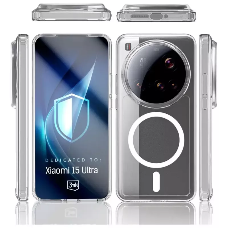 Capa de proteção 3MK Armor MagCase para Xiaomi 15 Ultra – cobertura robusta, leve e compatível com íman