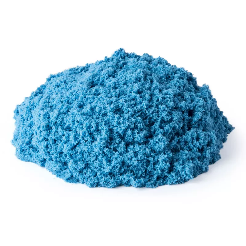 Kinetic Sand, 2 libras de areia cinética azul, brinquedos sensoriais moldáveis para crianças, saco reutilizável (embalagem pode variar), para crianças a partir de 3 anos
