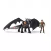 DreamWorks Dragons, Como Treinar o Teu Dragão, Banguela & Hiccup, figuras de ação duo viking, brinquedo para rapazes a partir de 4 anos