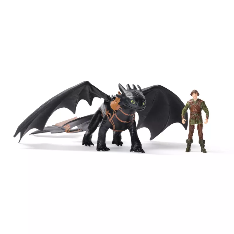 DreamWorks Dragons, Como Treinar o Teu Dragão, Banguela & Hiccup, figuras de ação duo viking, brinquedo para rapazes a partir de 4 anos