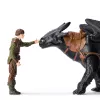 DreamWorks Dragons, Como Treinar o Teu Dragão, Banguela & Hiccup, figuras de ação duo viking, brinquedo para rapazes a partir de 4 anos