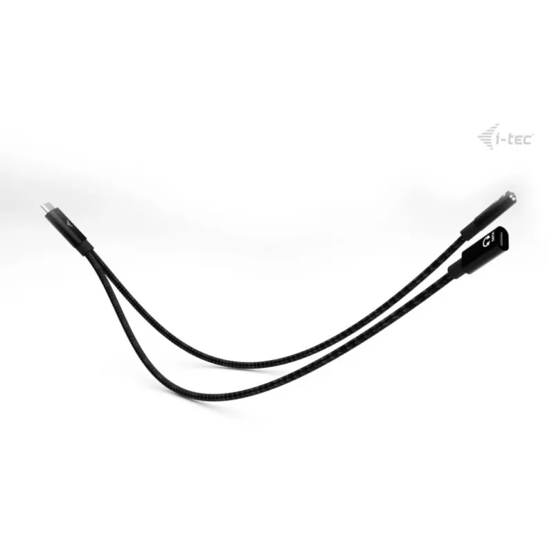Divisor de cabo USB-C i-tec áudio/dados + Power Delivery 100 W