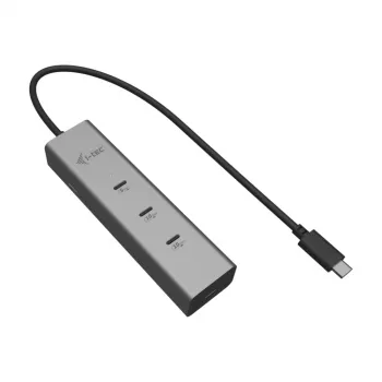 HUB de carregamento USB-C i-tec Metal 5 portas com vídeo USB-C 8K + Power Delivery 85W