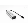 HUB de carregamento USB-C i-tec Metal 5 portas com vídeo USB-C 8K + Power Delivery 85W