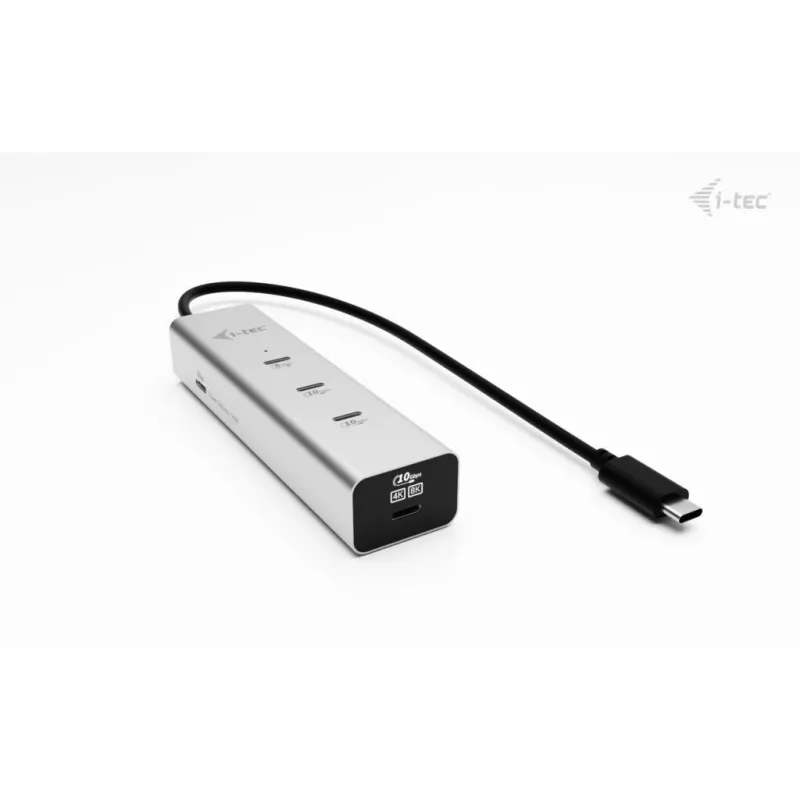 HUB de carregamento USB-C i-tec Metal 5 portas com vídeo USB-C 8K + Power Delivery 85W