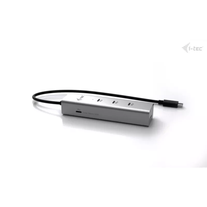 HUB de carregamento USB-C i-tec Metal 5 portas com vídeo USB-C 8K + Power Delivery 85W
