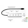 HUB de carregamento USB-C i-tec Metal 5 portas com vídeo USB-C 8K + Power Delivery 85W