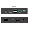 DIGITUS DS-55348 Kit extensor KVM IP HDMI por fibra, 4K/60 Hz, 40 km/300 m, IP 1G, preto