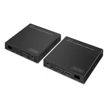 Extensor HDMI Fiber DIGITUS Set - 4K/60Hz, 40 km/300m preto