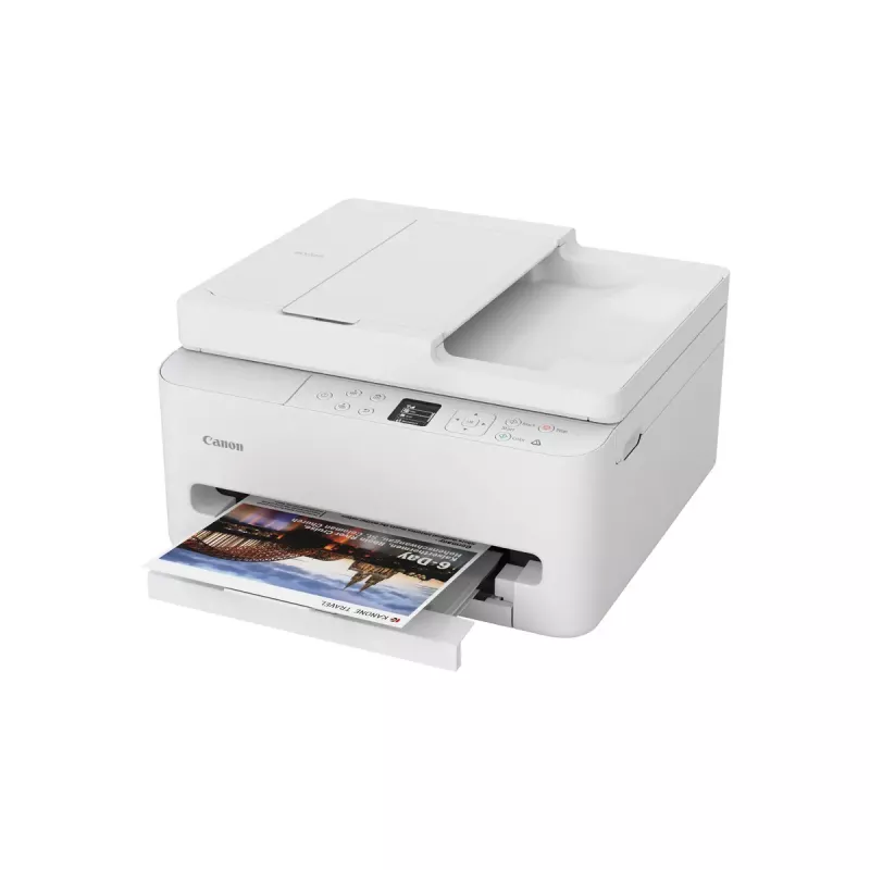 Impressora multifunções de jato de tinta Canon PIXMA TS7550i — A4, 1200×1200 DPI, WLAN, digitalização/cópia a cores, impressão frente e verso (branco)