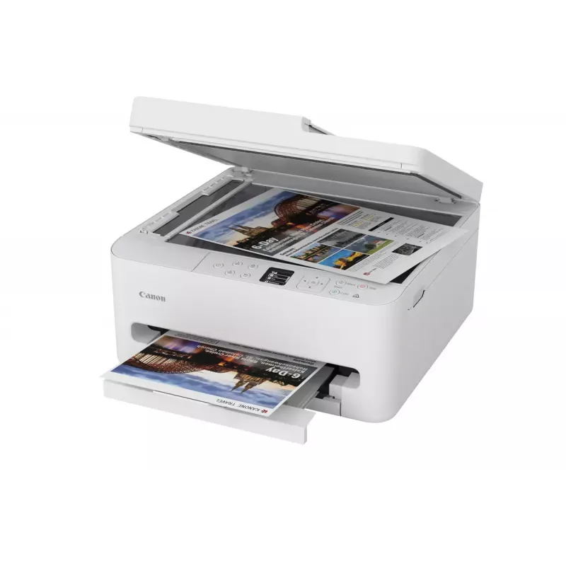 Impressora multifunções de jato de tinta Canon PIXMA TS7550i — A4, 1200×1200 DPI, WLAN, digitalização/cópia a cores, impressão frente e verso (branco)