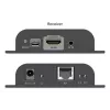 Extensor HDMI IP DIGITUS Set - 4K/60Hz 120/200 m, um para muitos, CAT, preto