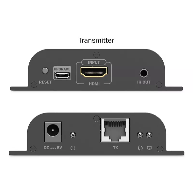 Extensor HDMI IP DIGITUS Set - 4K/60Hz 120/200 m, um para muitos, CAT, preto