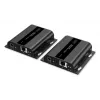 Extensor HDMI IP DIGITUS Set - 4K/60Hz 120/200 m, PoE, um para muitos, CAT, preto