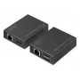 Extensor HDMI KVM DIGITUS Set – 4K/30Hz 40/70m PoC CAT preto