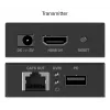 Extensor HDMI KVM DIGITUS Set – 4K/30Hz 40/70m PoC CAT preto