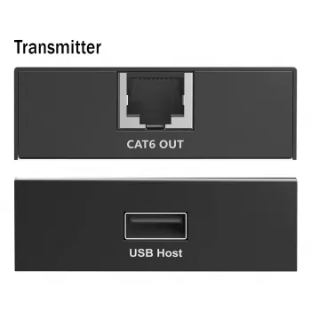 Extensor USB DIGITUS - USB 2.0 4 portas USB-A 150m para utilização com cabo CAT6 (ou superior)