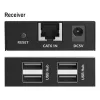 Extensor USB DIGITUS - USB 2.0 4 portas USB-A 150m para utilização com cabo CAT6 (ou superior)