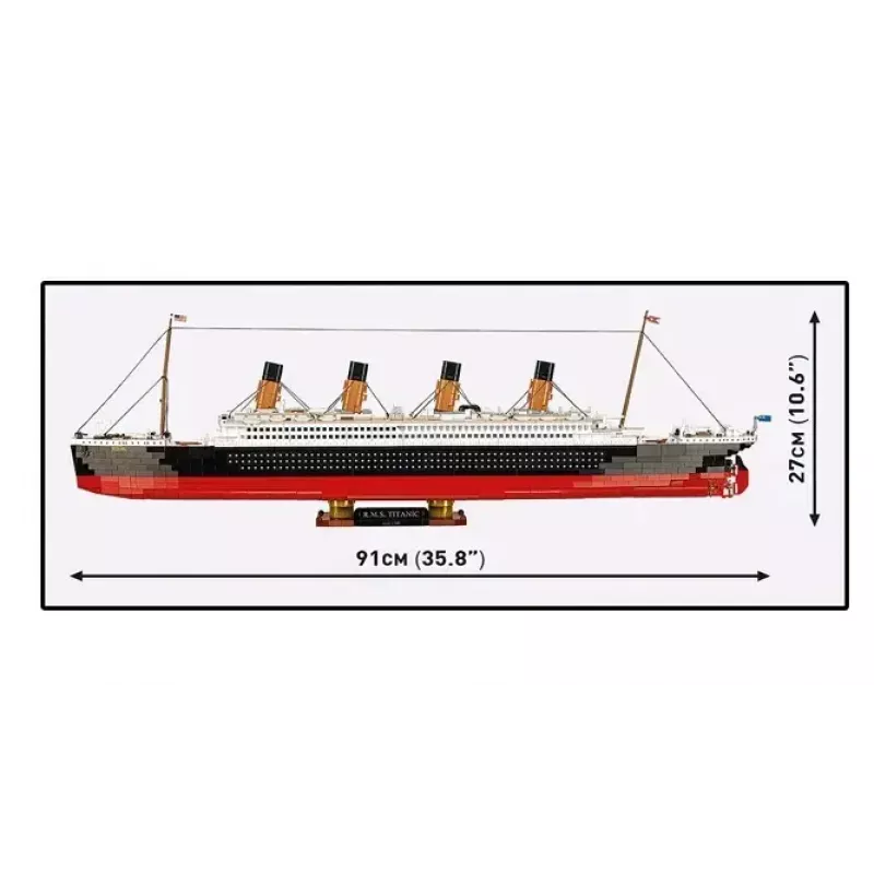 Conjunto de construção Cobi R.M.S. Titanic modelo, 3.260 blocos de plástico (COBI-1686)