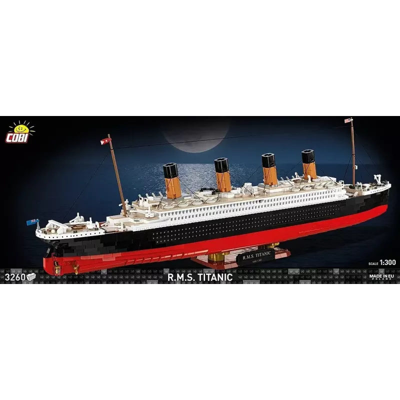 Conjunto de construção Cobi R.M.S. Titanic modelo, 3.260 blocos de plástico (COBI-1686)