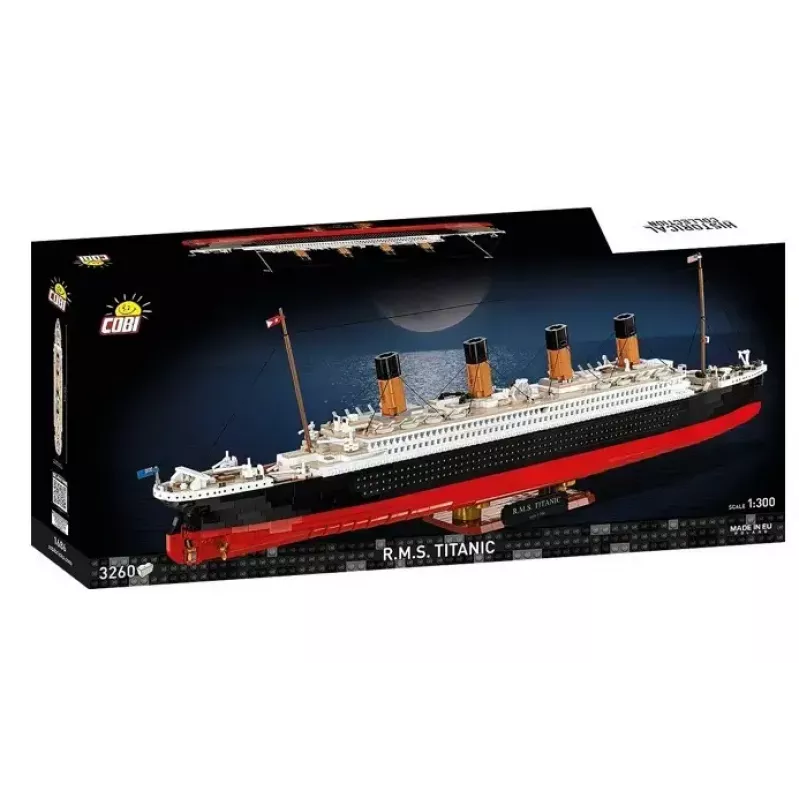 Conjunto de construção Cobi R.M.S. Titanic modelo, 3.260 blocos de plástico (COBI-1686)