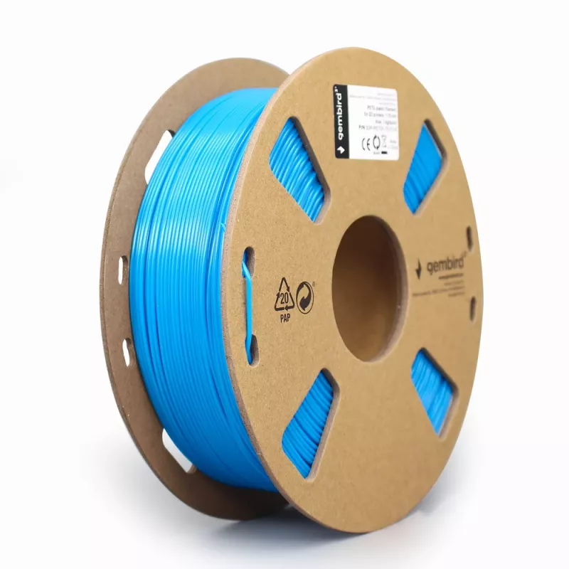 Material de impressão 3D Gembird 3DP-PETG1.75-01-B polietilenotereftalato de glicol PETG azul