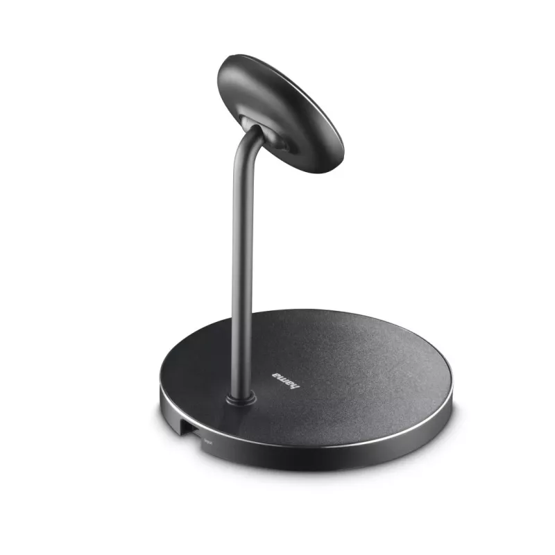 Hama 00201737 carregador móvel auscultadores, smartphone preto USB carregamento sem fios carregamento rápido interior