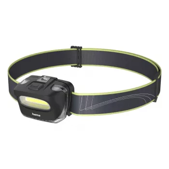 Hama HL110 preto, azul, amarelo lanterna frontal COB LED