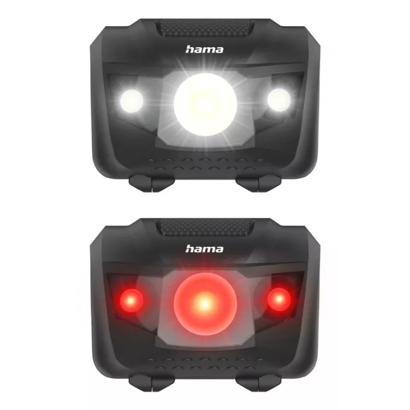 Hama HL200 preto, azul, amarelo lanterna frontal LED