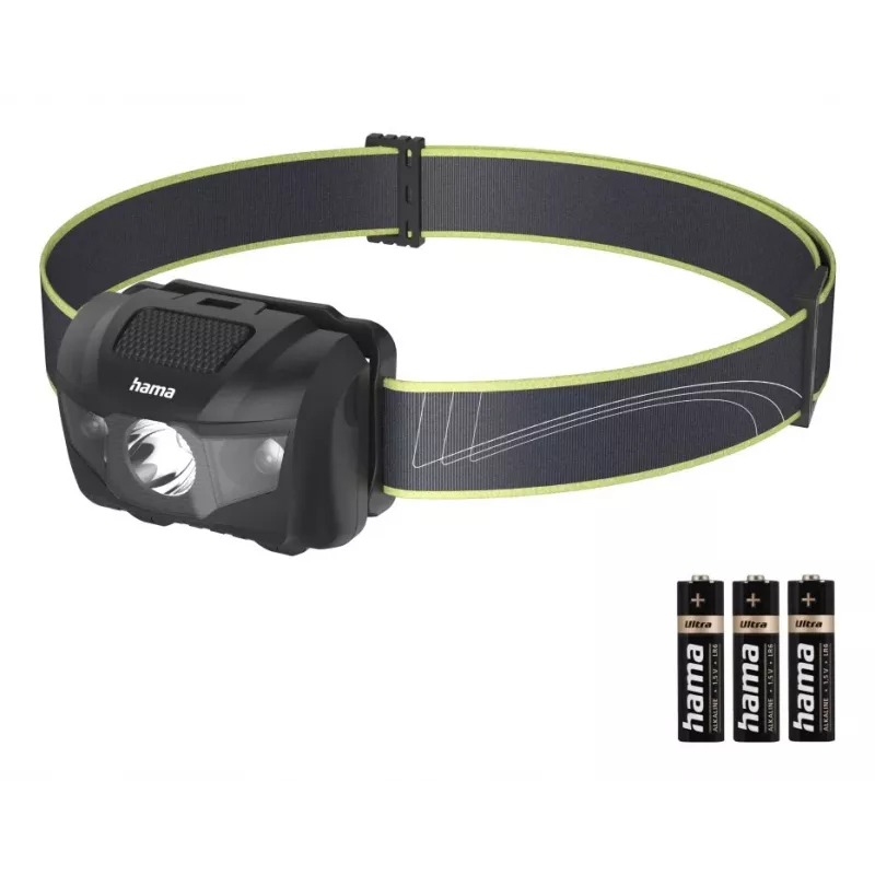 Hama HL200 preto, azul, amarelo lanterna frontal LED