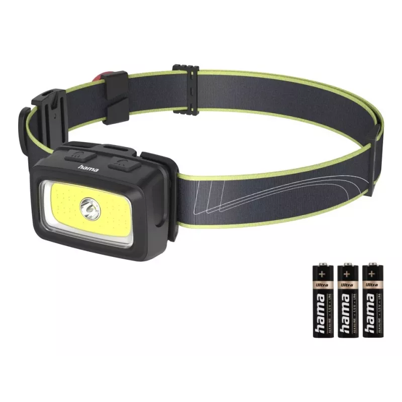 Hama HL350 preto, azul, amarelo lanterna frontal LED