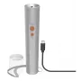 Lanterna de mão Hama FL350-C prateado LED 3W USB recarregável