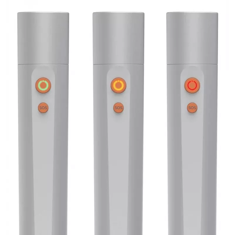 Lanterna de mão Hama FL350-C prateado LED 3W USB recarregável