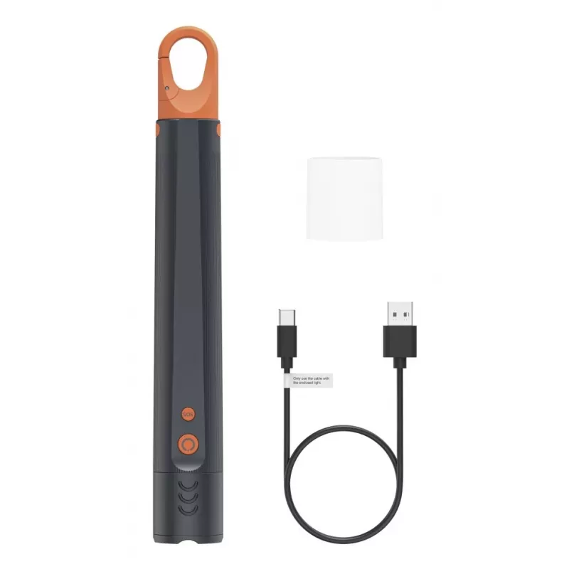 Lanterna LED recarregável HAMA FLX1200-C — alumínio, resistente a impactos, 4 modos + SOS