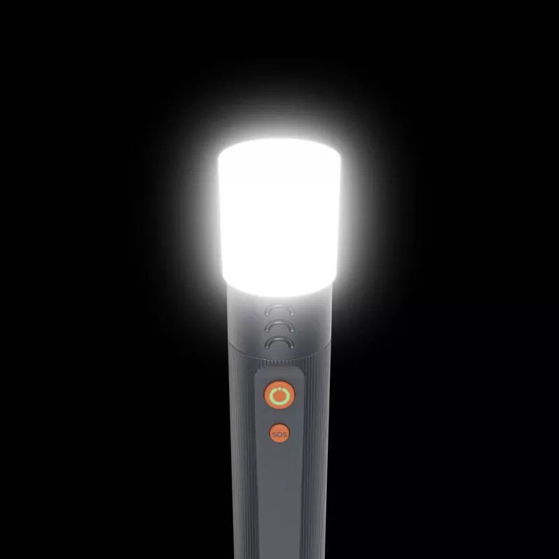 Lanterna LED recarregável HAMA FLX1200-C — alumínio, resistente a impactos, 4 modos + SOS
