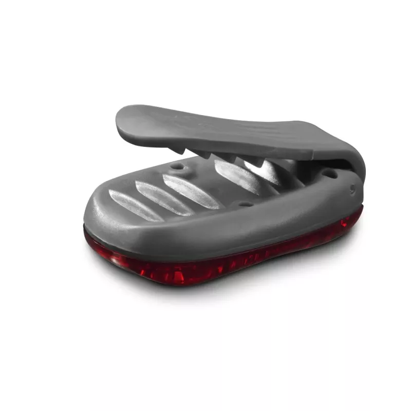 Hama luz de aviso LED com clipe, 2 unid., 3 modos de luz, IP44, pilha CR2032, preto/vermelho