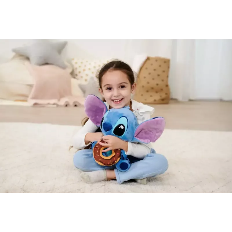 Peluche SIMBA mascote Stitch com donut 25 cm figura de peluche