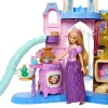 Conjunto de brincar Disney Princess Pet Palace com 7 áreas de brincar, 3 amigos animais e mais de 20 acessórios e peças de mobiliário