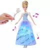 Boneca de moda Disney Princess Verzaubertes Ballkleid Cinderella com luz e som, inspirada no filme