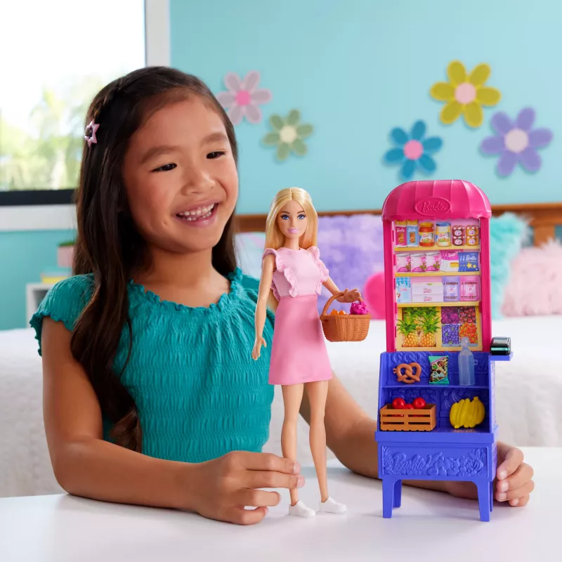 Barbie e Teresa Receita para a Amizade Malibu no Mercado boneca e conjunto com 11 acessórios