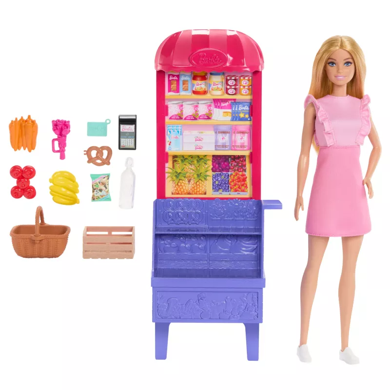 Barbie e Teresa Receita para a Amizade Malibu no Mercado boneca e conjunto com 11 acessórios