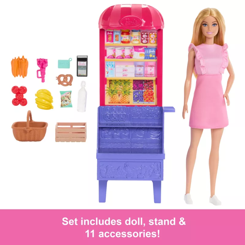 Barbie e Teresa Receita para a Amizade Malibu no Mercado boneca e conjunto com 11 acessórios