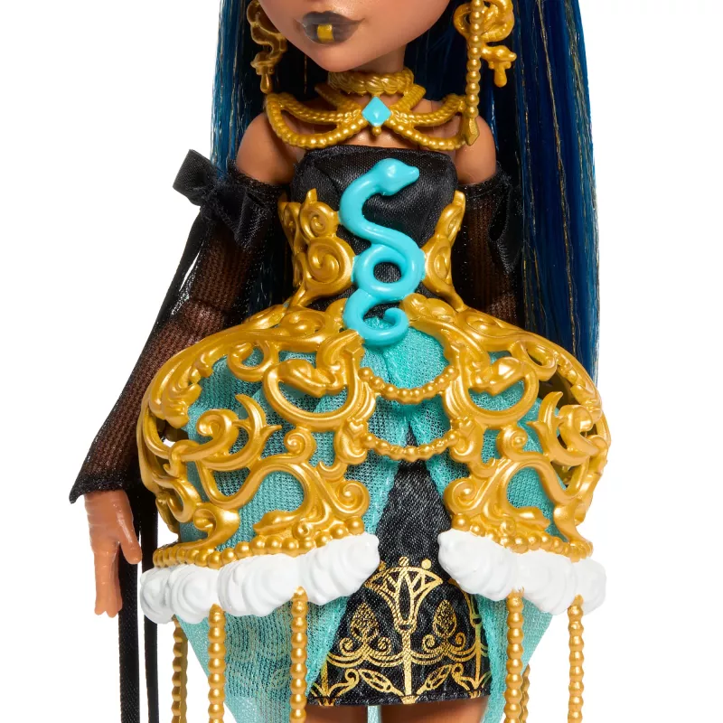 Boneca Monster High Scary Sweet Birthday Cleo De Nile com vestido de festa, balão e presente