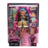 Boneca Monster High Scary Sweet Birthday Cleo De Nile com vestido de festa, balão e presente