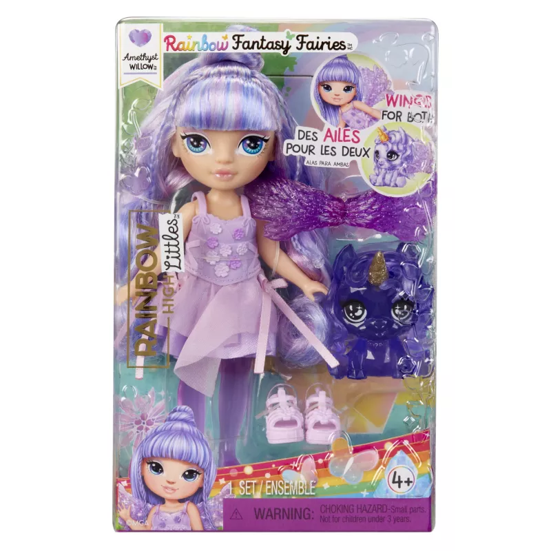 Boneca Rainbow High Littles Rainbow Fantasy Fairies - Amethyst (Lila)