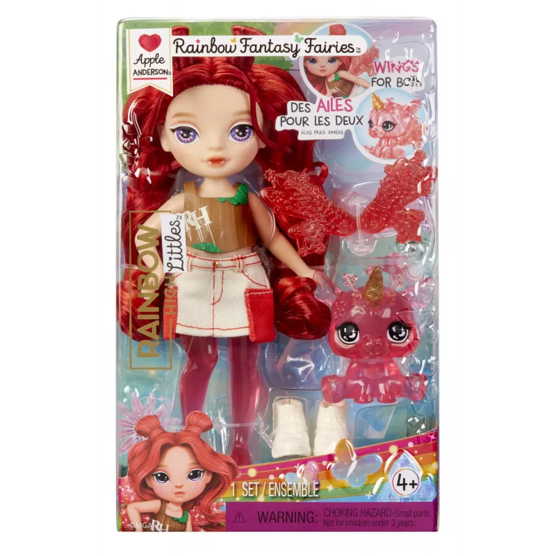 Boneca Rainbow High Littles Rainbow Fantasy Fairies - Apple (Red)