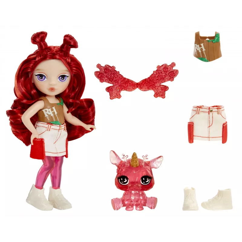 Boneca Rainbow High Littles Rainbow Fantasy Fairies - Apple (Red)