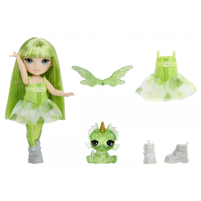 Boneca Rainbow High Littles Rainbow Fantasy Fairies - Emerald (verde)