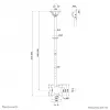 Suporte de teto para TV Neomounts CL35-340BL22 peso máx. 45 kg 23-42 polegadas